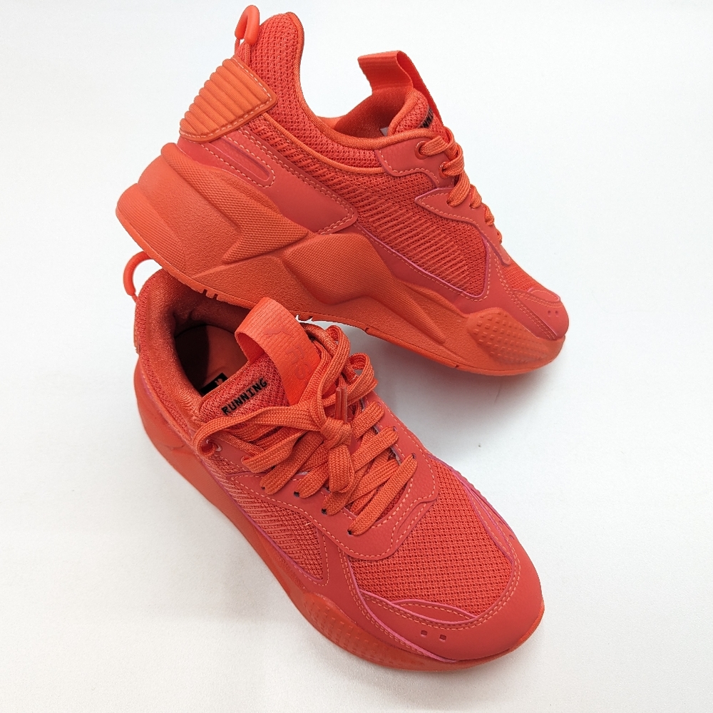 RS-X Woman's Neon Orange Puma Sneakers